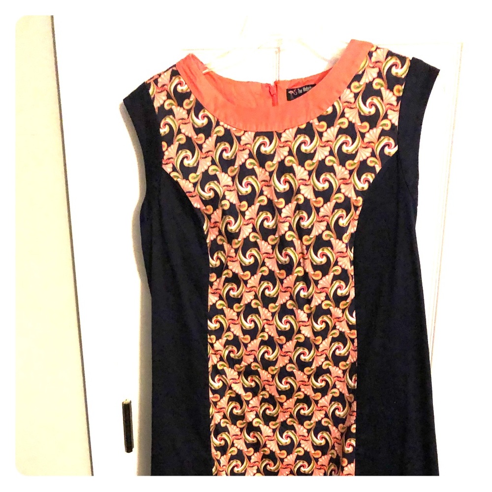 Webster Miami coral & blue dress